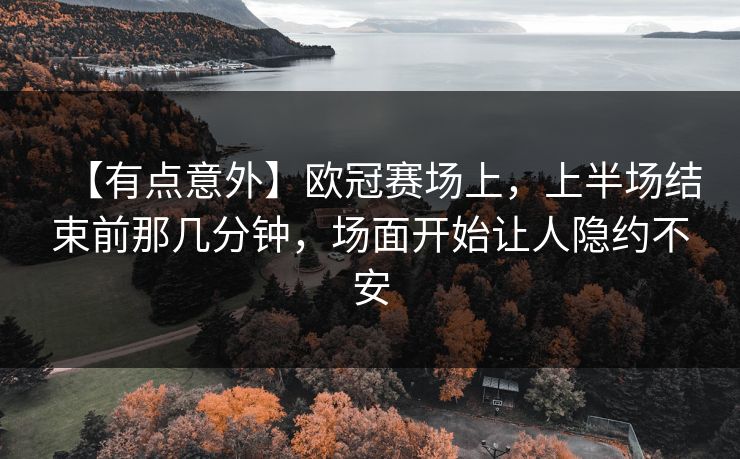 【有点意外】欧冠赛场上，上半场结束前那几分钟，场面开始让人隐约不安